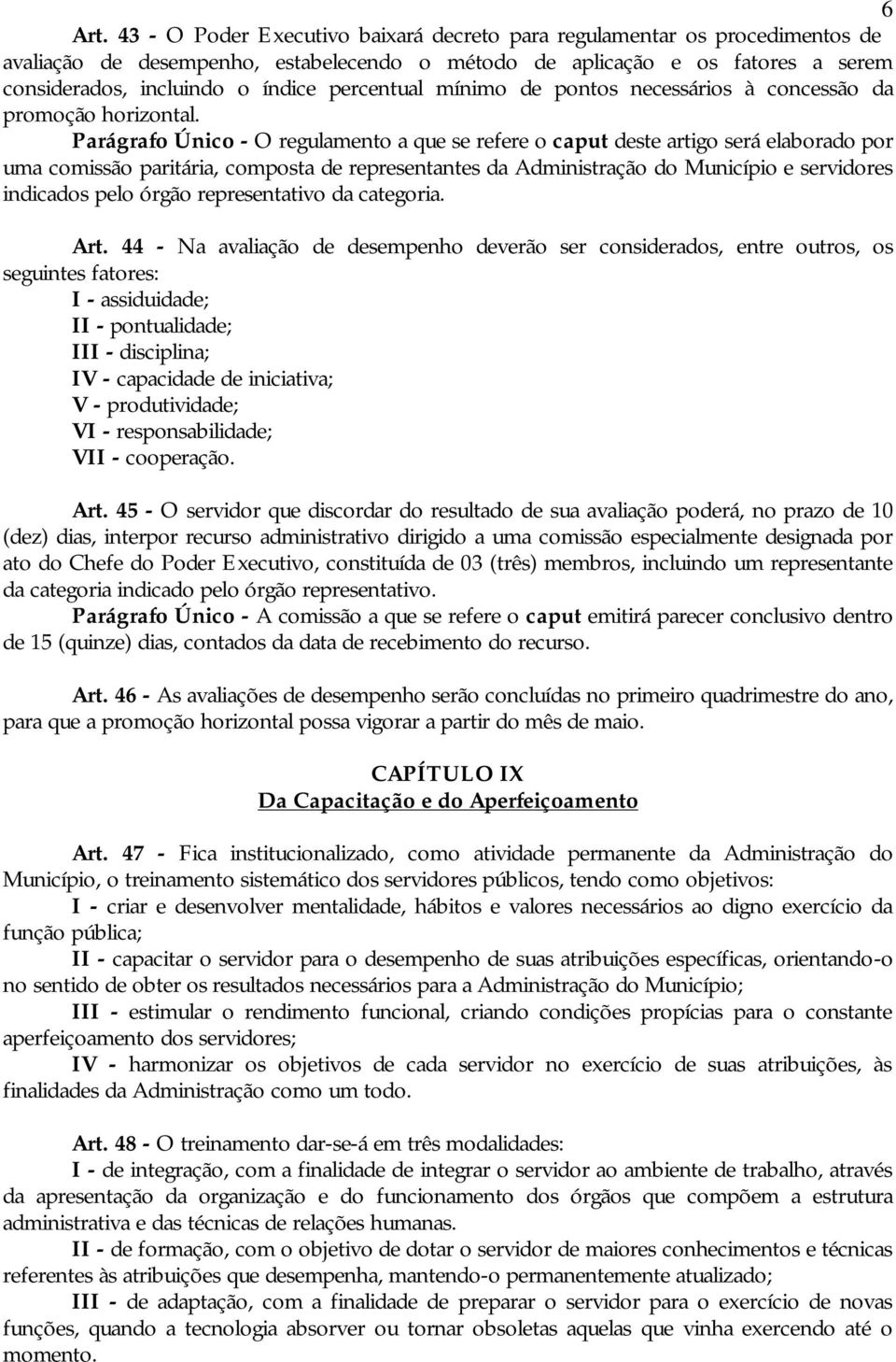 percentual mínimo de pontos necessários à concessão da promoção horizontal.