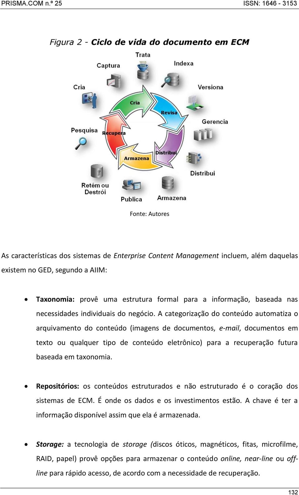 A categorização do conteúdo automatiza o arquivamento do conteúdo (imagens de documentos, e-mail, documentos em texto ou qualquer tipo de conteúdo eletrônico) para a recuperação futura baseada em