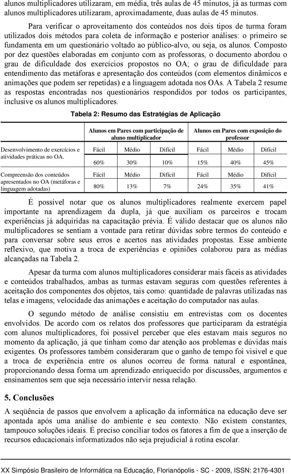 ao público-alvo, ou seja, os alunos.