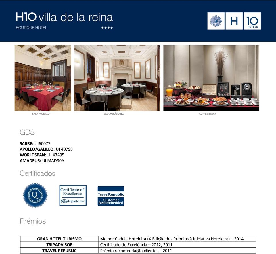 Melhor Cadeia Hoteleira (X Edição dos Prémios à Iniciativa Hoteleira) 2014