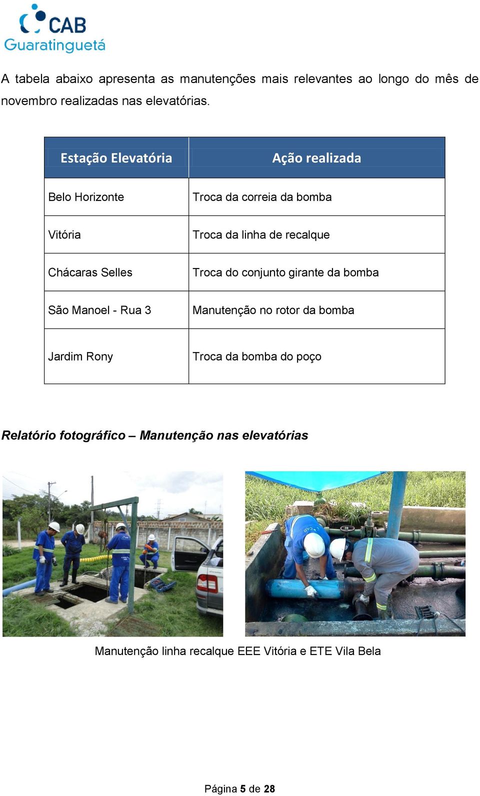 Selles Troca do conjunto girante da bomba São Manoel - Rua 3 Manutenção no rotor da bomba Jardim Rony Troca da bomba