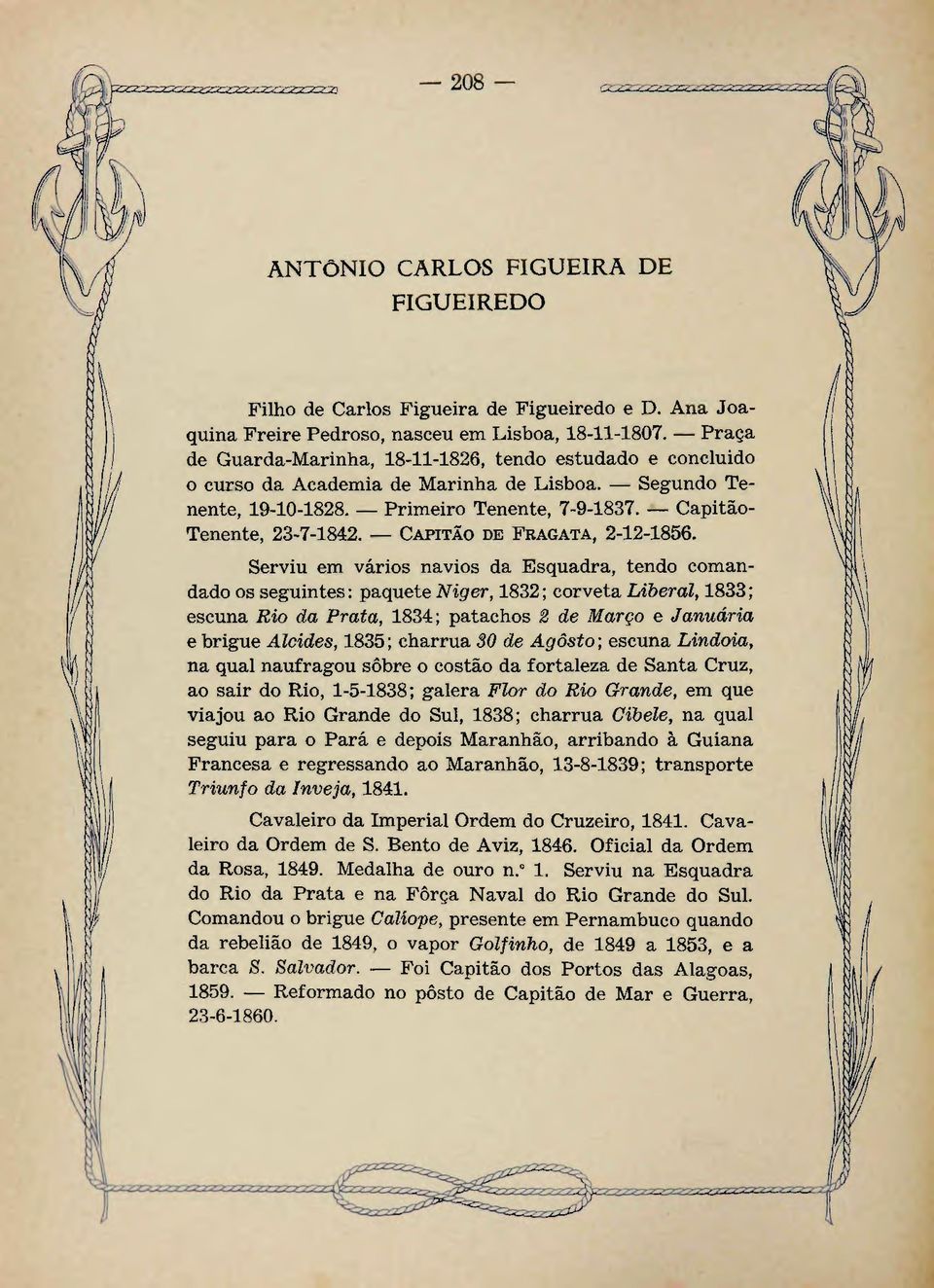 CAPITÃO DE FRAGATA, 2-12-1856.