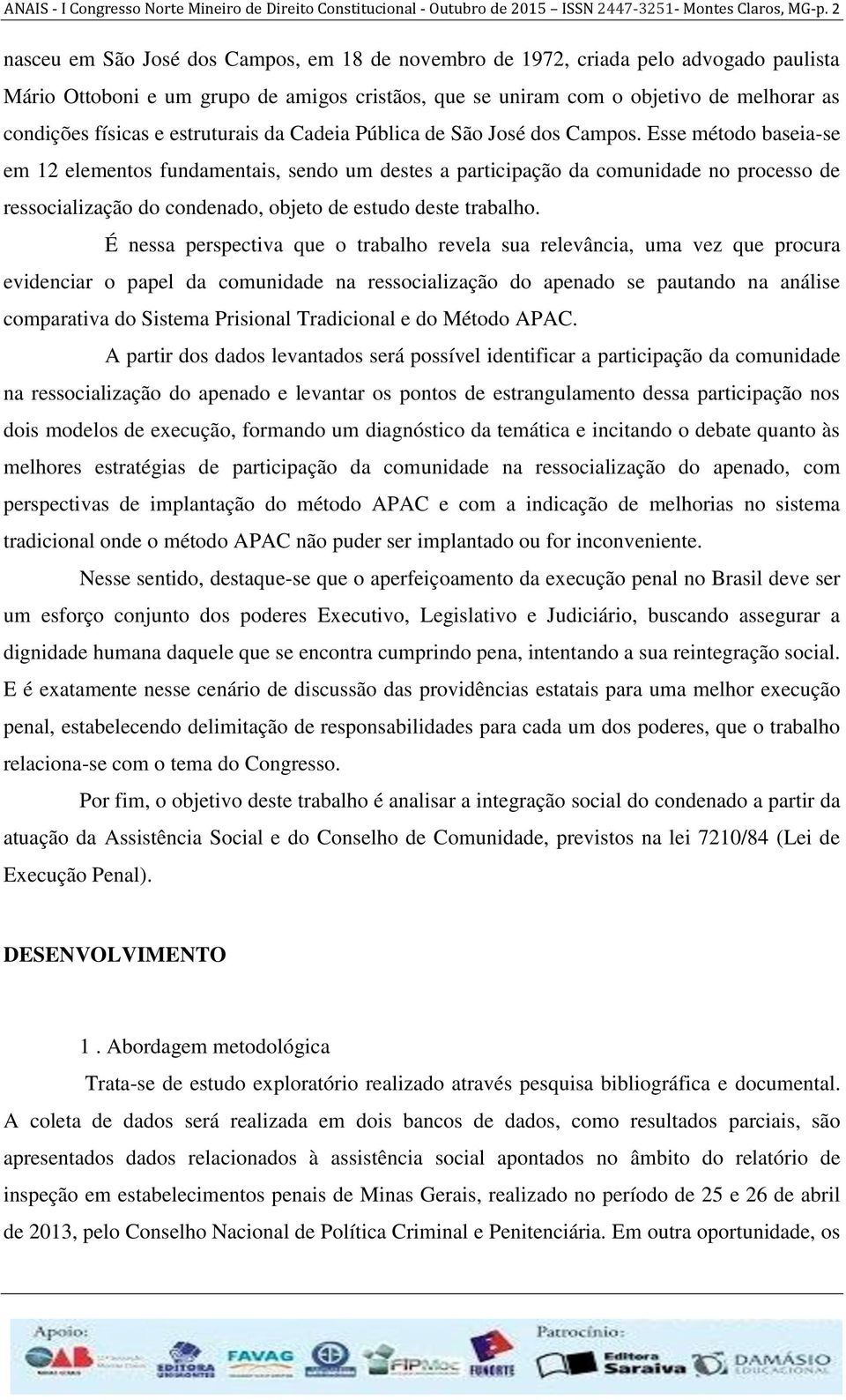 estruturais da Cadeia Pública de São José dos Campos.