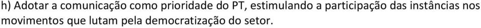 participação das instâncias nos