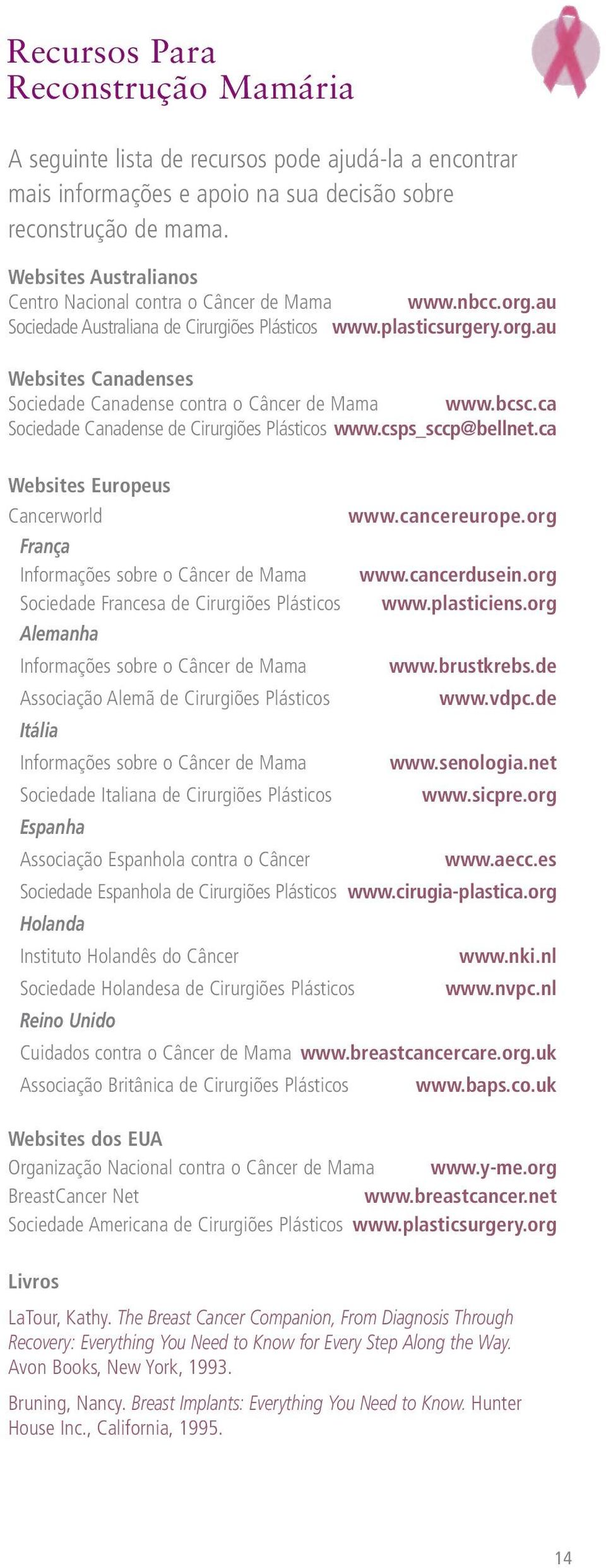 bcsc.ca Sociedade Canadense de Cirurgiões Plásticos www.csps_sccp@bellnet.