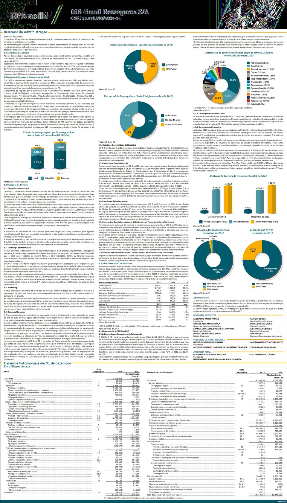 aplicáveis às operações de resseguros. 1.