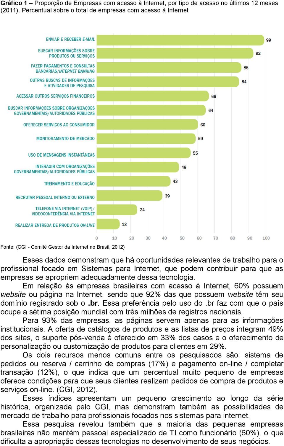 profissional focado em Sistemas para Internet, que podem contribuir para que as empresas se apropriem adequadamente dessa tecnologia.