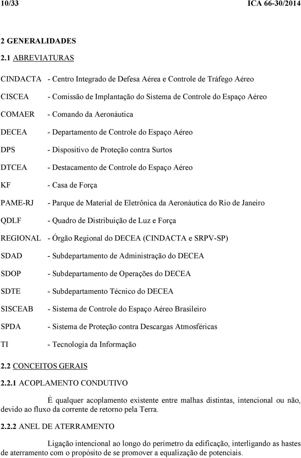 Comando da Aeronáutica - Departamento de Controle do Espaço Aéreo - Dispositivo de Proteção contra Surtos - Destacamento de Controle do Espaço Aéreo - Casa de Força - Parque de Material de Eletrônica