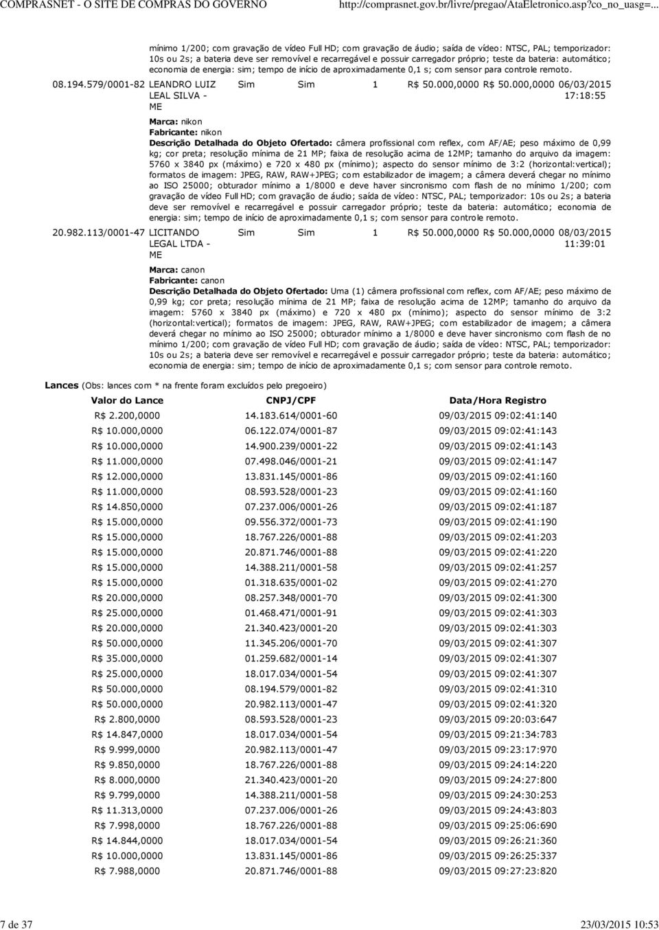 recarregável e possuir carregador próprio; teste da bateria: automático; economia de energia: sim; tempo de início de aproximadamente 0,1 s; com sensor para controle remoto. Sim Sim 1 R$ 50.