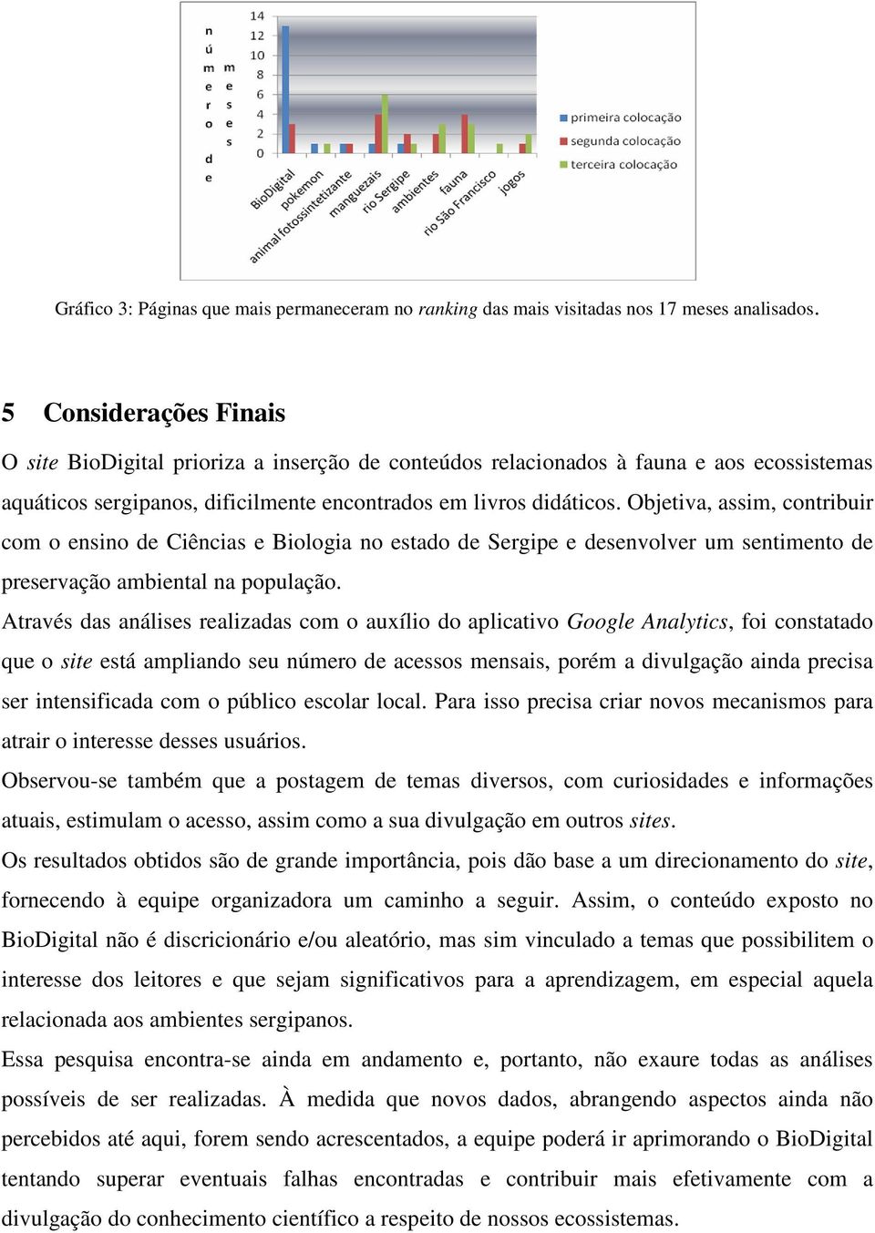 Objetiva, assim, contribuir com o ensino de Ciências e Biologia no estado de Sergipe e desenvolver um sentimento de preservação ambiental na população.