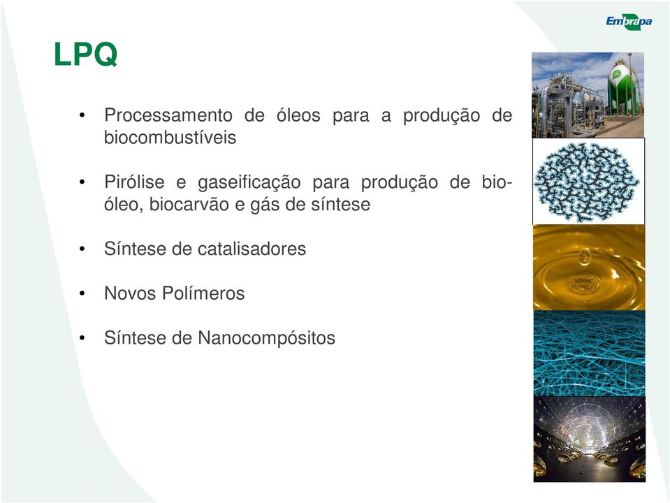 produção de bioóleo, biocarvão e gás de síntese