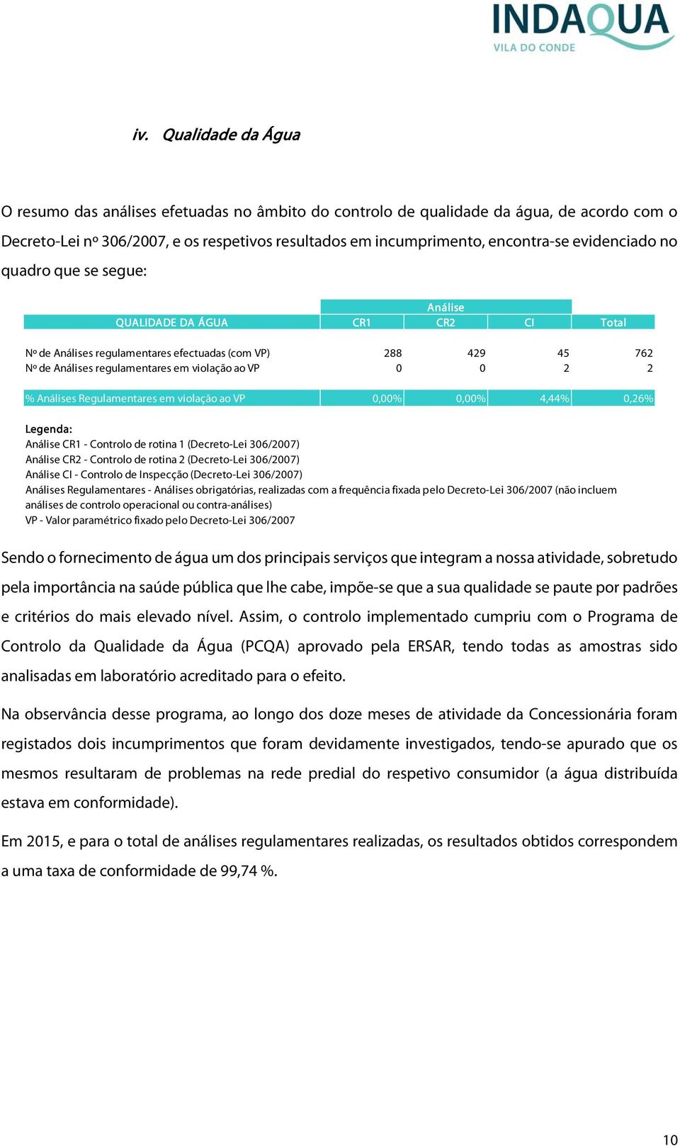 sua qualidade se paute por padrões e critérios do mais elevado nível.