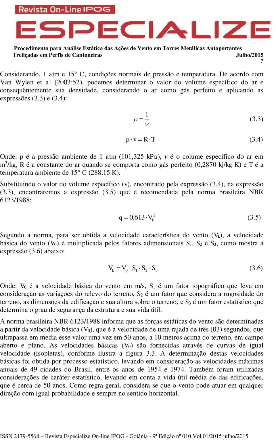 3) e (3.4): 1 p v R T (3.3) (3.