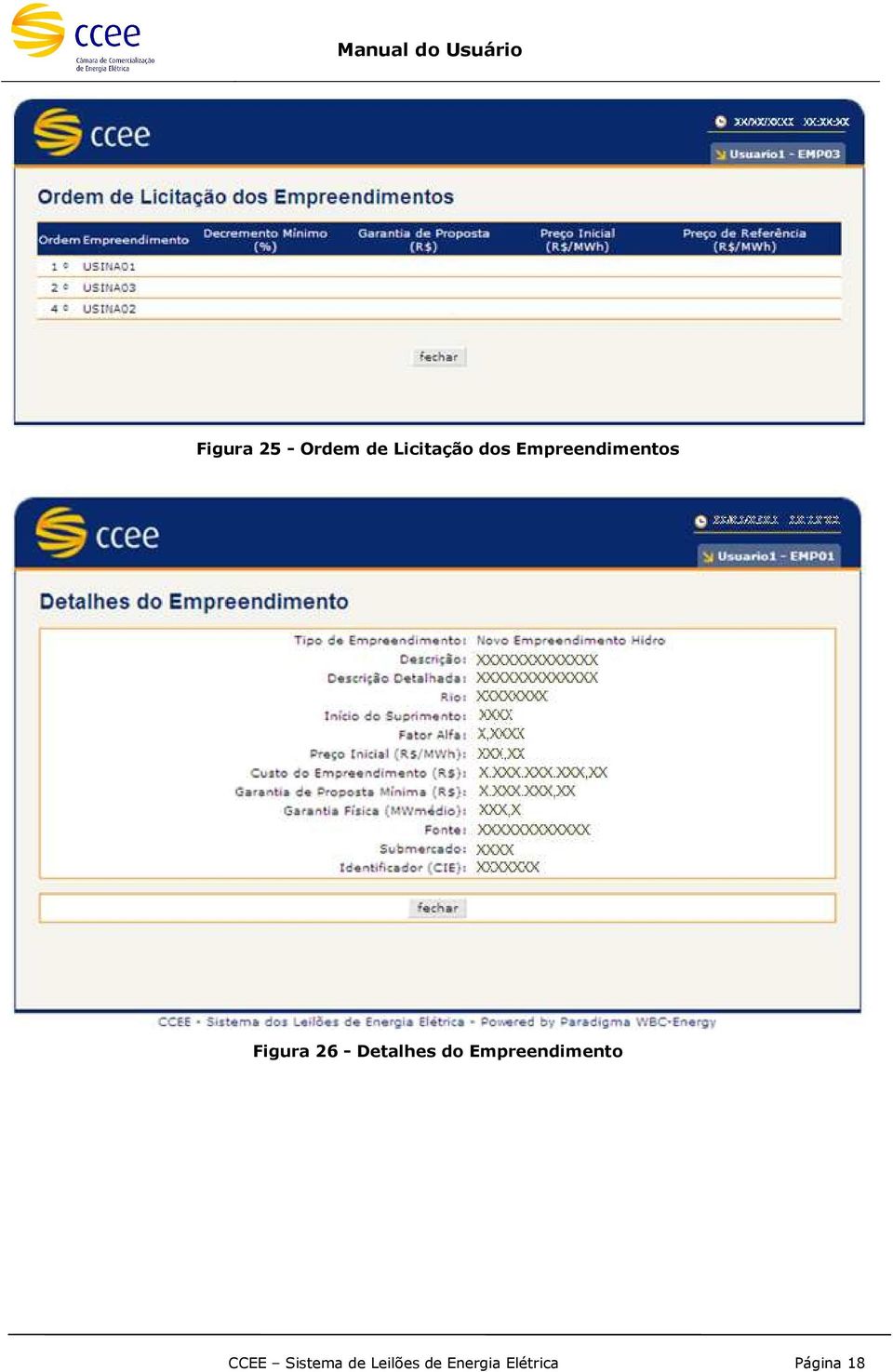 Detalhes do Empreendimento CCEE