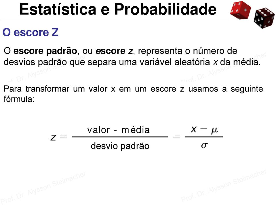 aleatória x da média.