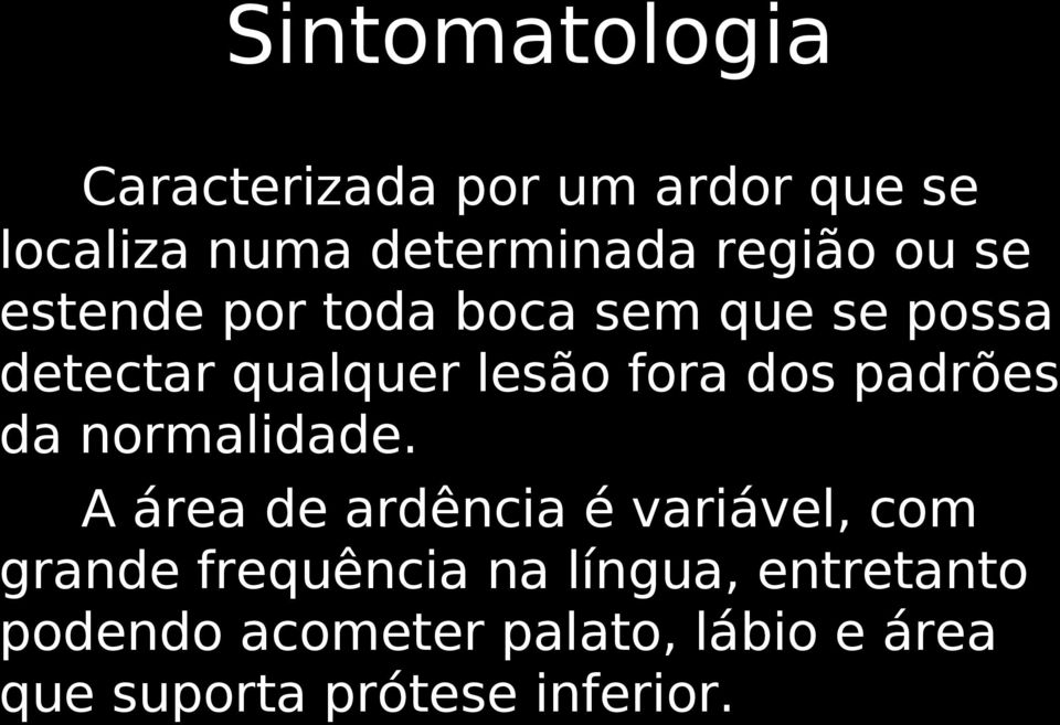 padrões da normalidade.