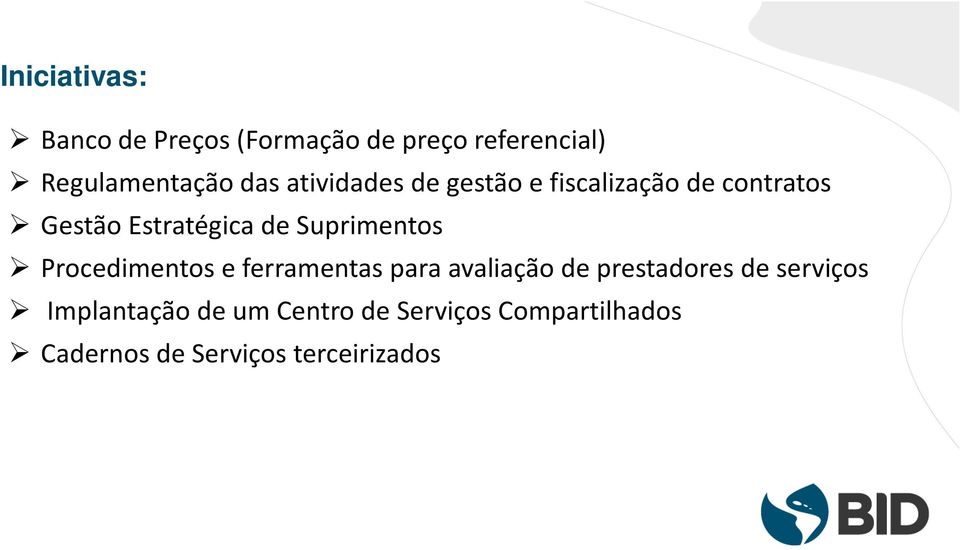 Suprimentos Procedimentos e ferramentas para avaliação de prestadores de