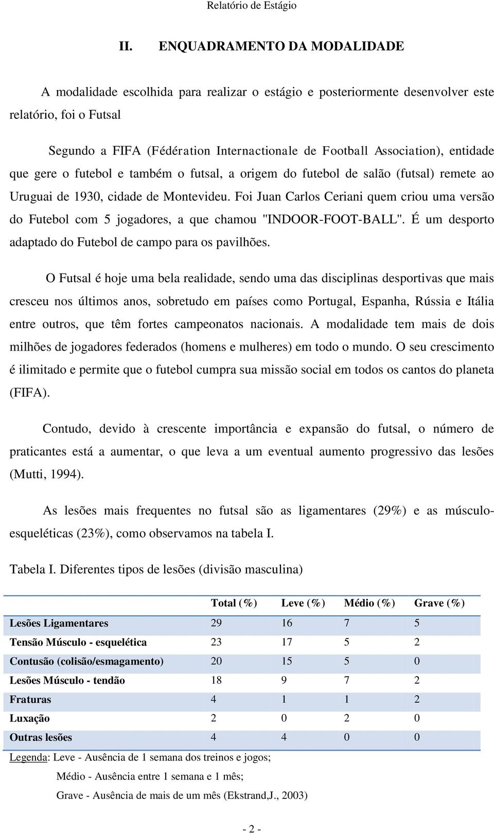 Foi Juan Carlos Ceriani quem criou uma versão do Futebol com 5 jogadores, a que chamou ''INDOOR-FOOT-BALL''. É um desporto adaptado do Futebol de campo para os pavilhões.