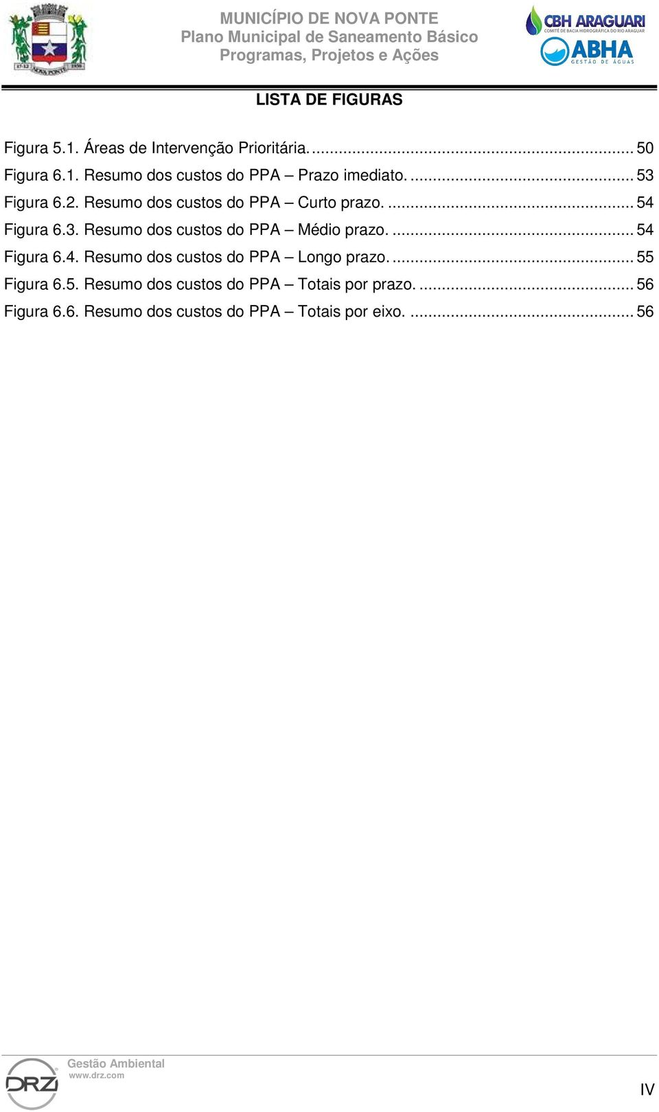 ... 54 Figura 6.4. Resumo dos custos do PPA Longo prazo.... 55 Figura 6.5. Resumo dos custos do PPA Totais por prazo.