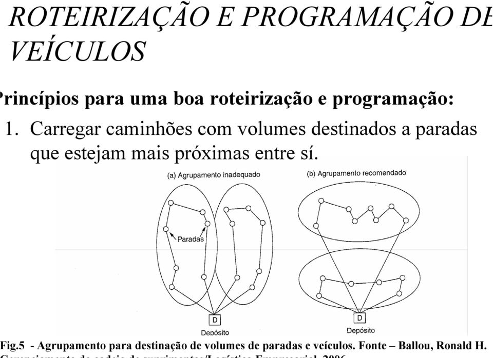 Carregar caminhões com volumes destinados a paradas que estejam mais