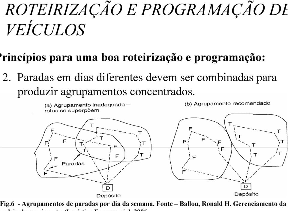 Paradas em dias diferentes devem ser combinadas para produzir