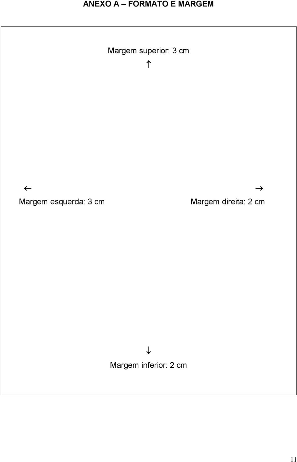 esquerda: 3 cm Margem