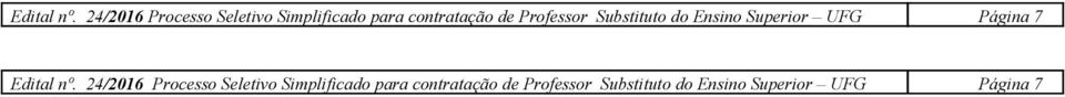 Professor Substituto do Ensino Superior UFG Página 7  