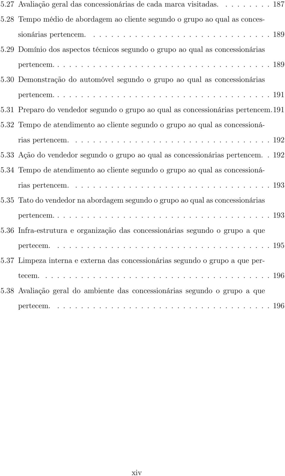 30 Demonstração do automóvel segundo o grupo ao qual as concessionárias pertencem..................................... 191 5.