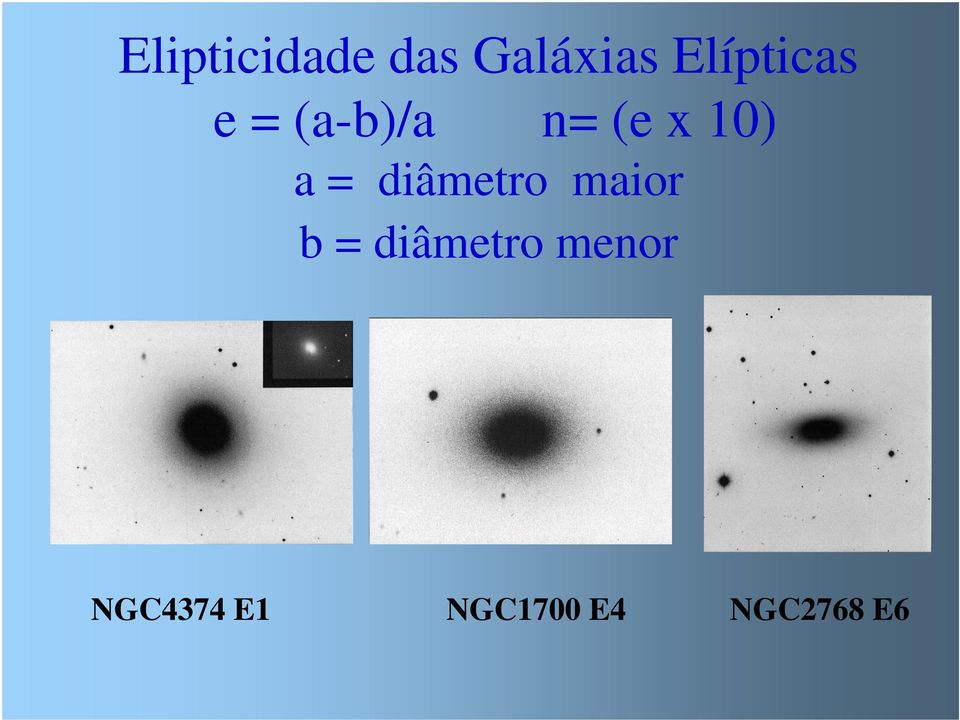 10) a = diâmetro maior b =