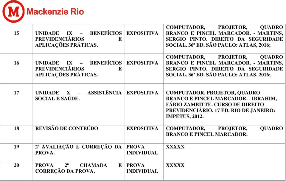 17 UNIDADE X ASSISTÊNCIA SOCIAL E SAÚDE.