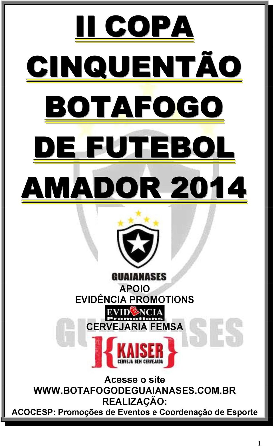 o site WWW.BOTAFOGODEGUAIANASES.COM.