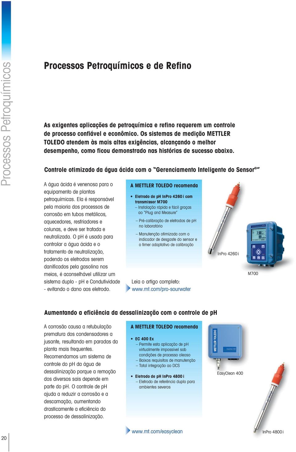 Controle otimizado da água ácida com o Gerenciamento Inteligente do Sensor A água ácida é venenosa para o equipamento de plantas petroquímicas.