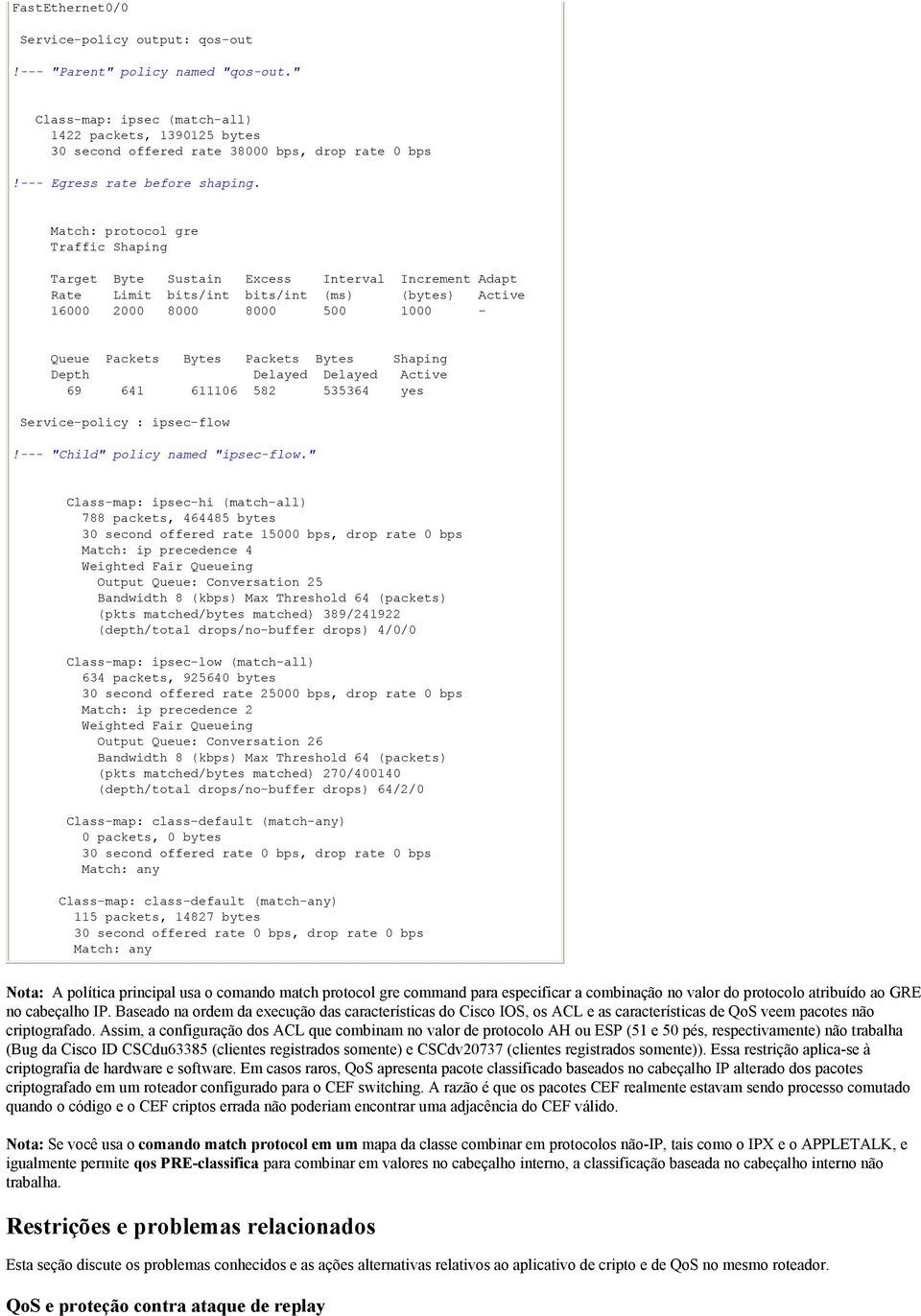 Match: protocol gre Traffic Shaping Target Byte Sustain Excess Interval Increment Adapt Rate Limit bits/int bits/int (ms) (bytes) Active 16000 2000 8000 8000 500 1000 - Queue Packets Bytes Packets