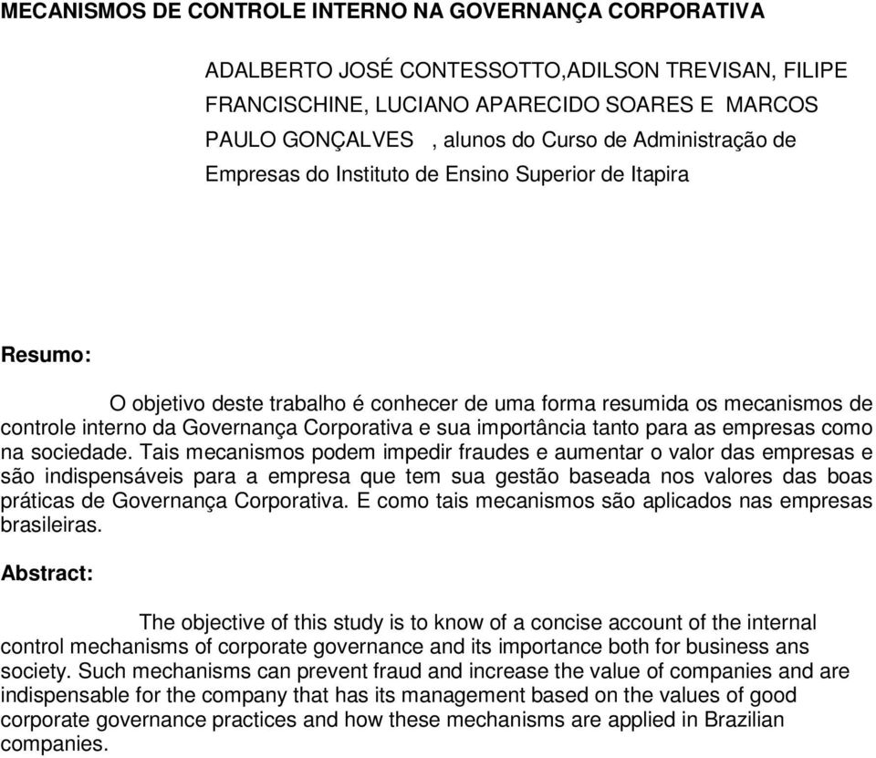 sua importância tanto para as empresas como na sociedade.