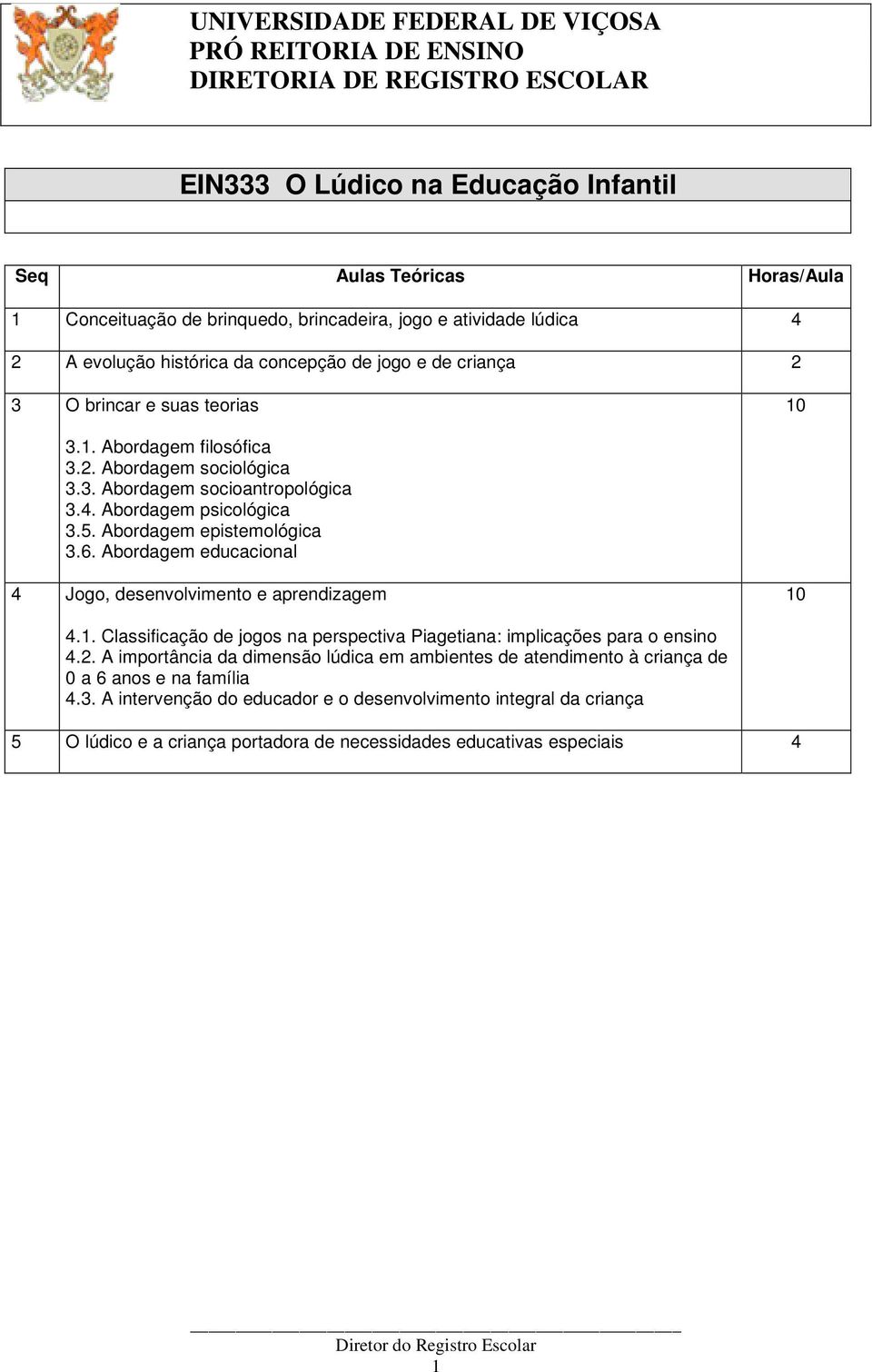 Abordagem educacional 4 Jogo, desenvolvimento e aprendizagem 10 4.1. Classificação de jogos na perspectiva Piagetiana: implicações para o ensino 4.2.