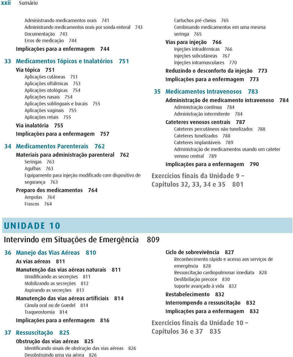 Aplicações retais 755 Via inalatória 755 Implicações para a enfermagem 757 34 Medicamentos Parenterais 762 Materiais para administração parenteral 762 Seringas 763 Agulhas 763 Equipamento para