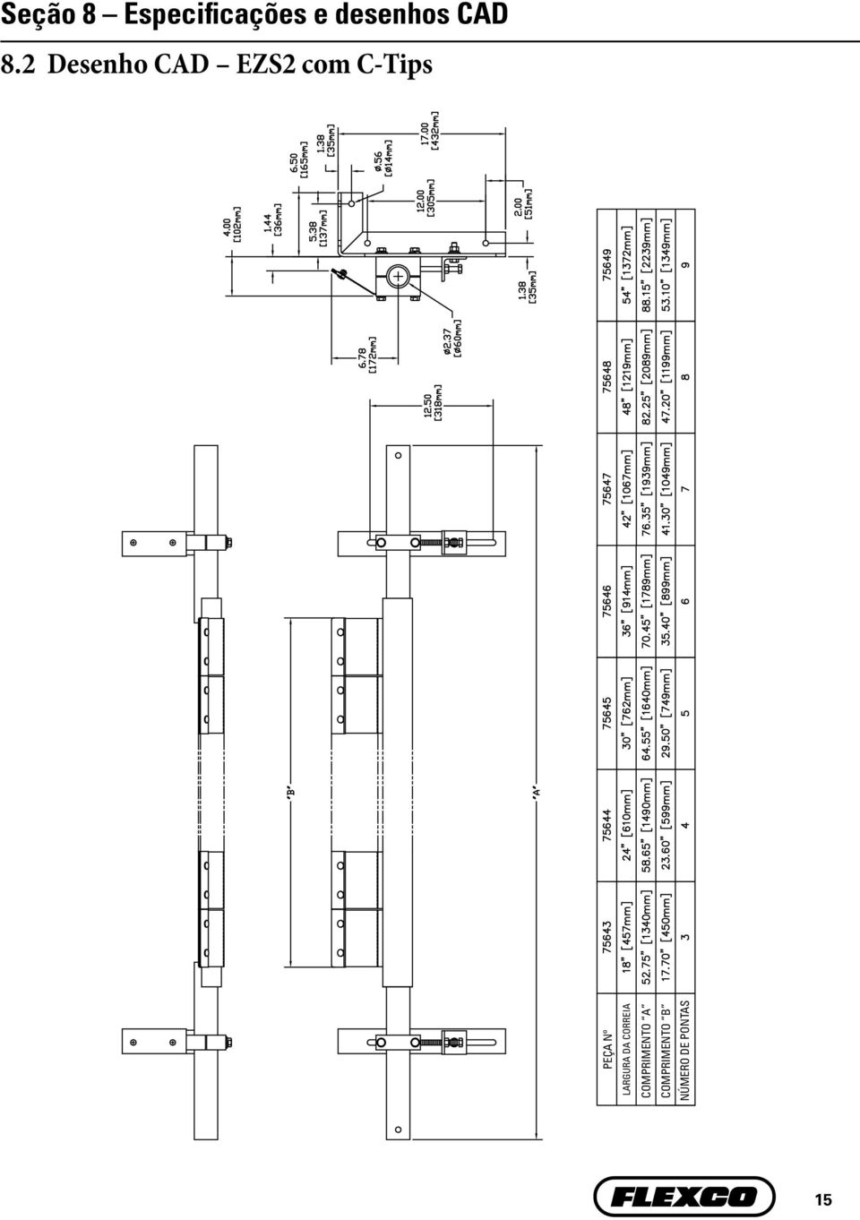 2 Desenho CAD EZS2 com C-Tips PEÇA