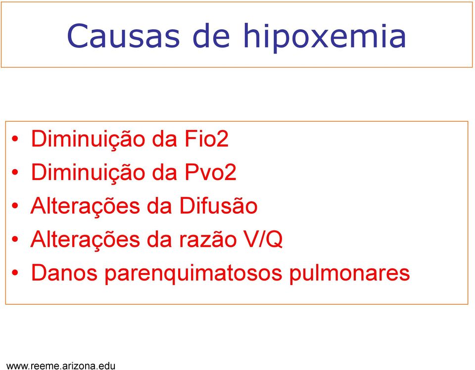 Alterações da Difusão Alterações