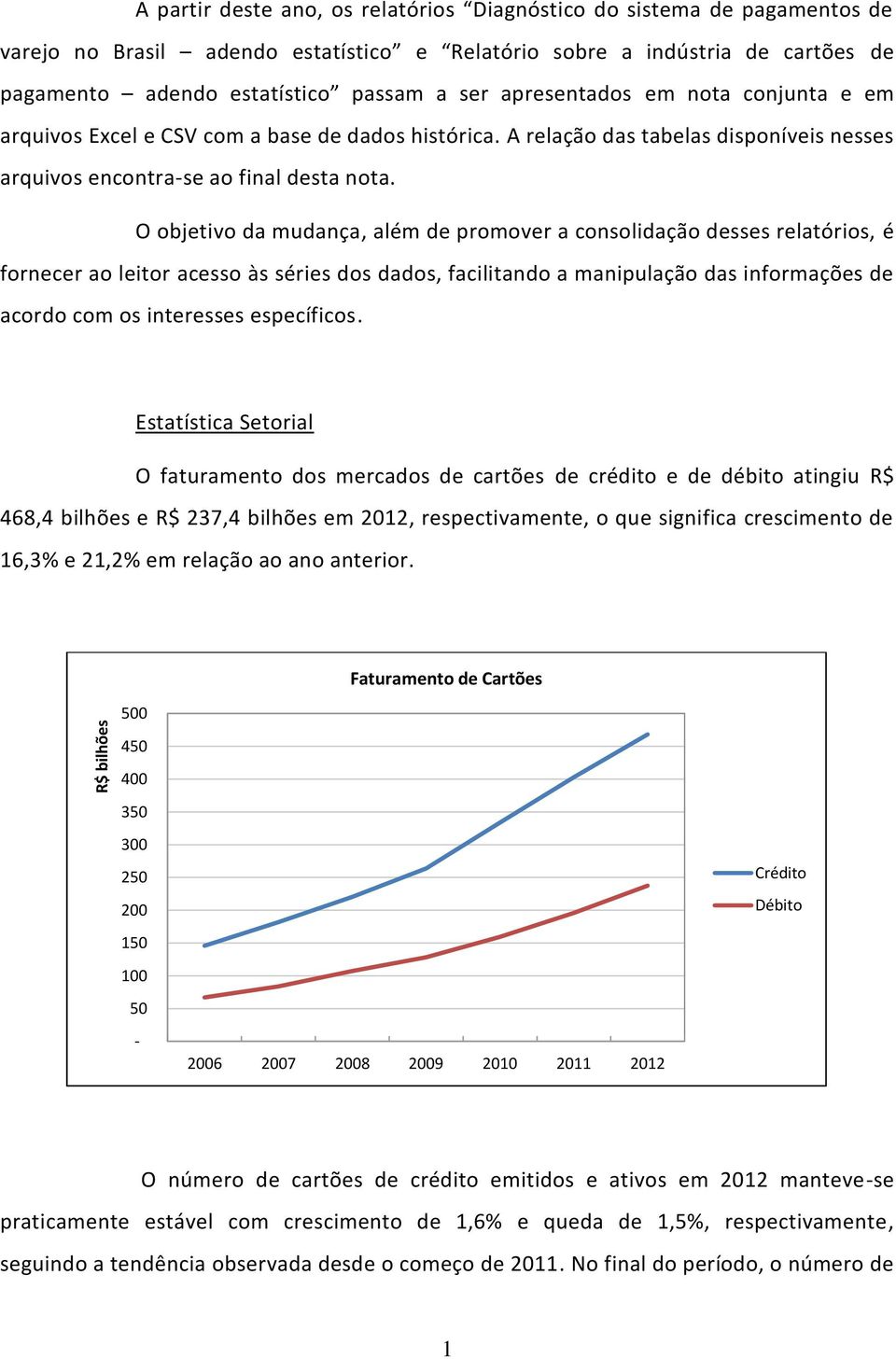 O objetivo da mudança, além de promover a consolidação desses relatórios, é fornecer ao leitor acesso às séries dos dados, facilitando a manipulação das informações de acordo com os interesses