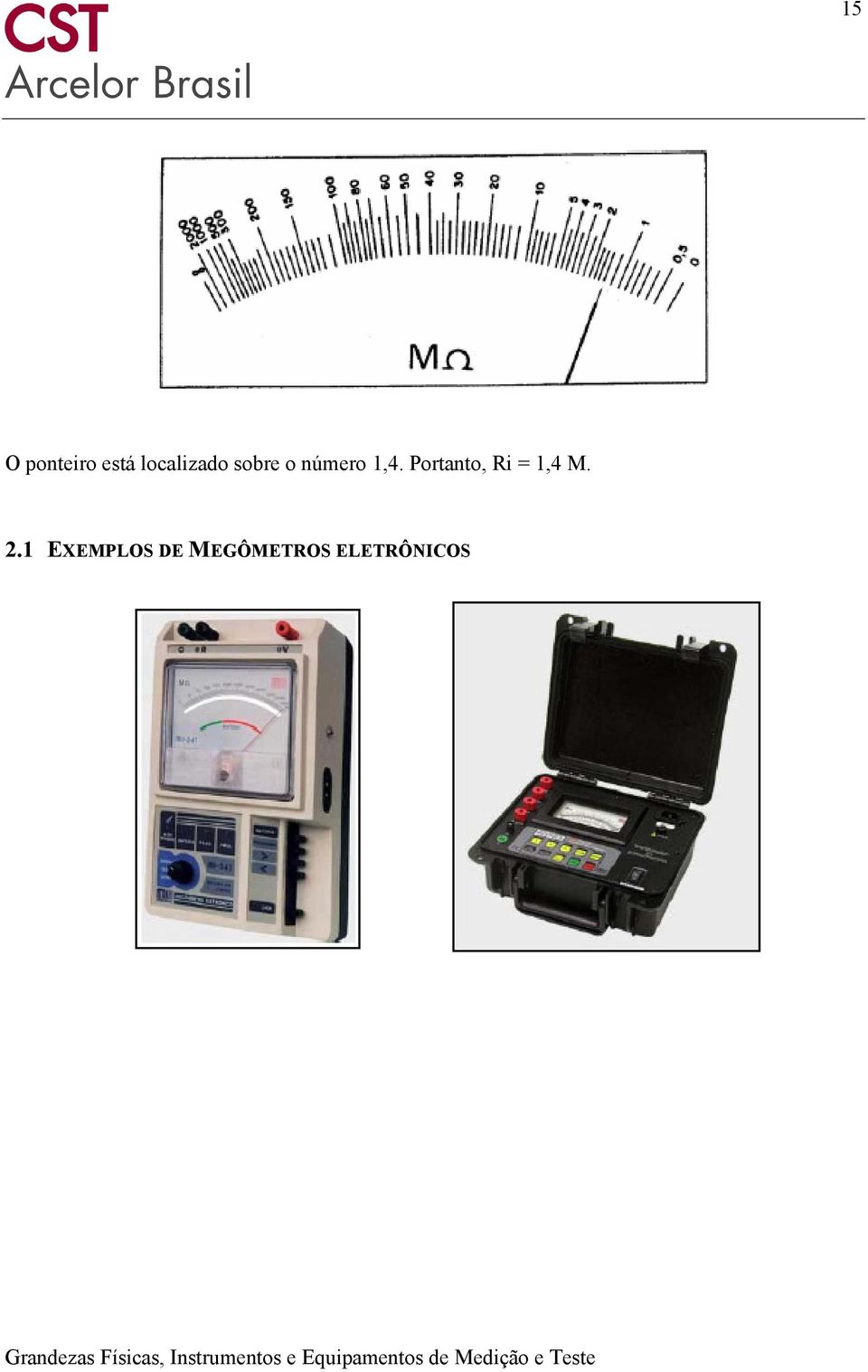 1,4. Portanto, Ri = 1,4 M.