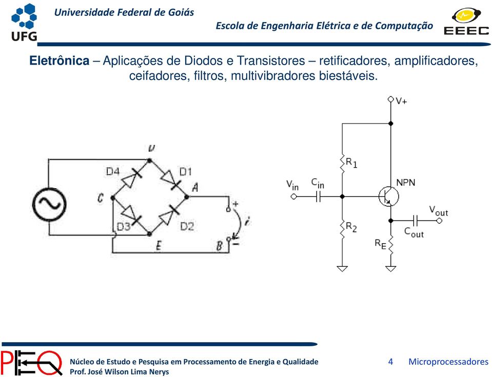 ceifadores, filtros, multivibradores