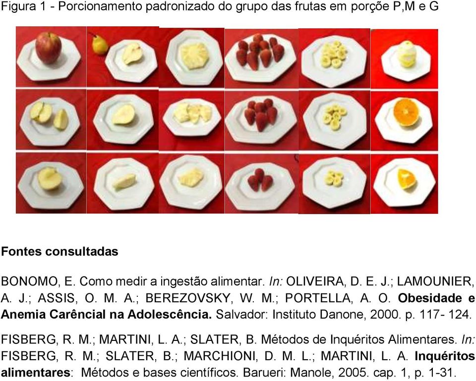 Salvador: Instituto Danone, 2000. p. 117-124. FISBERG, R. M.; MARTINI, L. A.; SLATER, B. Métodos de Inquéritos Alimentares. In: FISBERG, R.