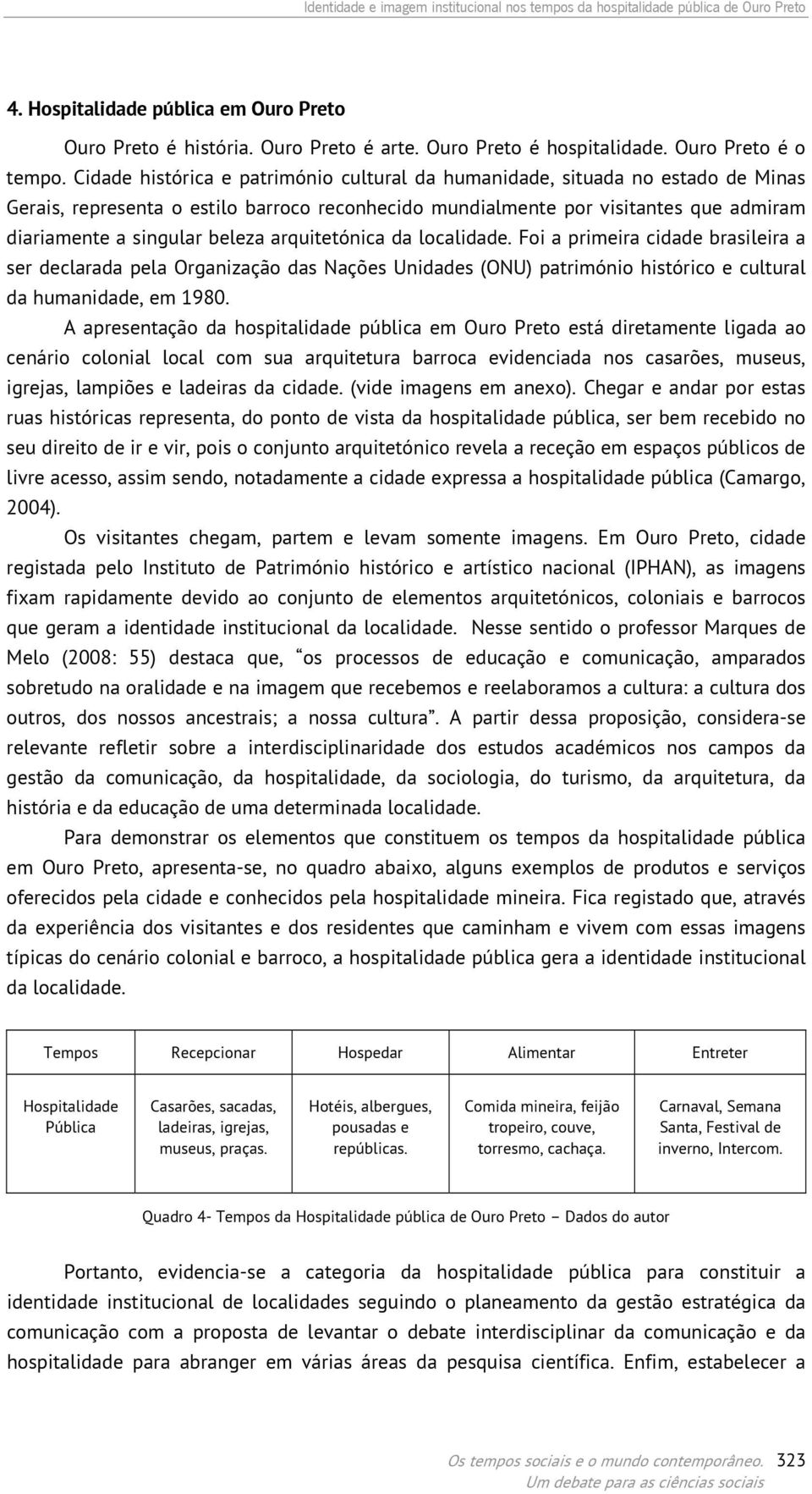 Cidade histórica e património cultural da humanidade, situada no estado de Minas Gerais, representa o estilo barroco reconhecido mundialmente por visitantes que admiram diariamente a singular beleza