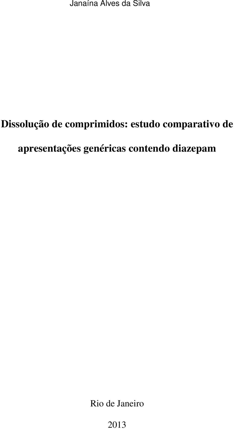 comparativo de apresentações