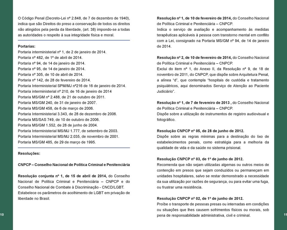 Portaria nº 94, de 14 de janeiro de 2014. Portaria nº 95, de 14 de janeiro de 2014. Portaria nº 305, de 10 de abril de 2014. Portaria nº 142, de 28 de fevereiro de 2014.