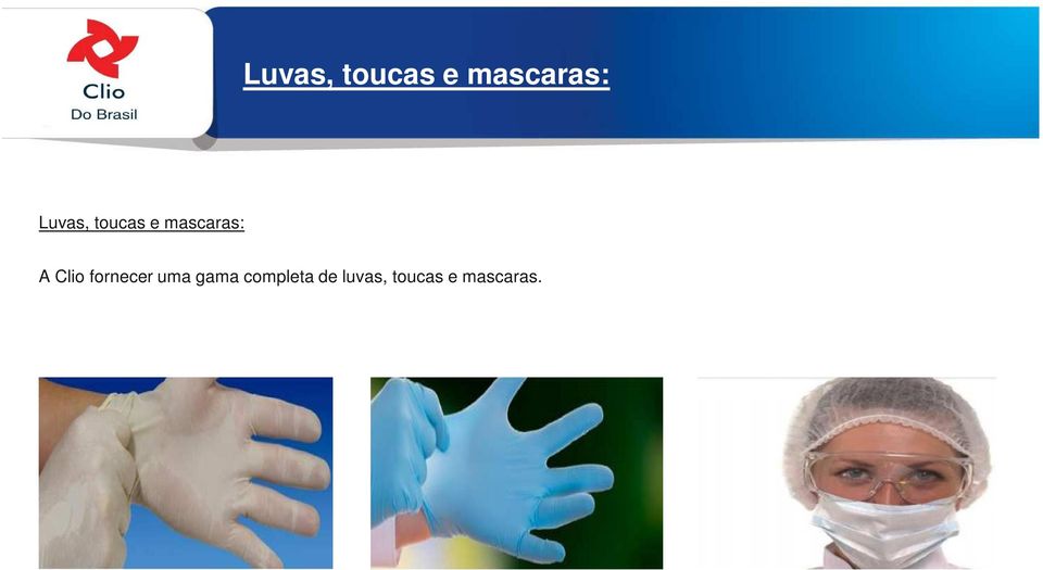 completa de luvas, toucas e