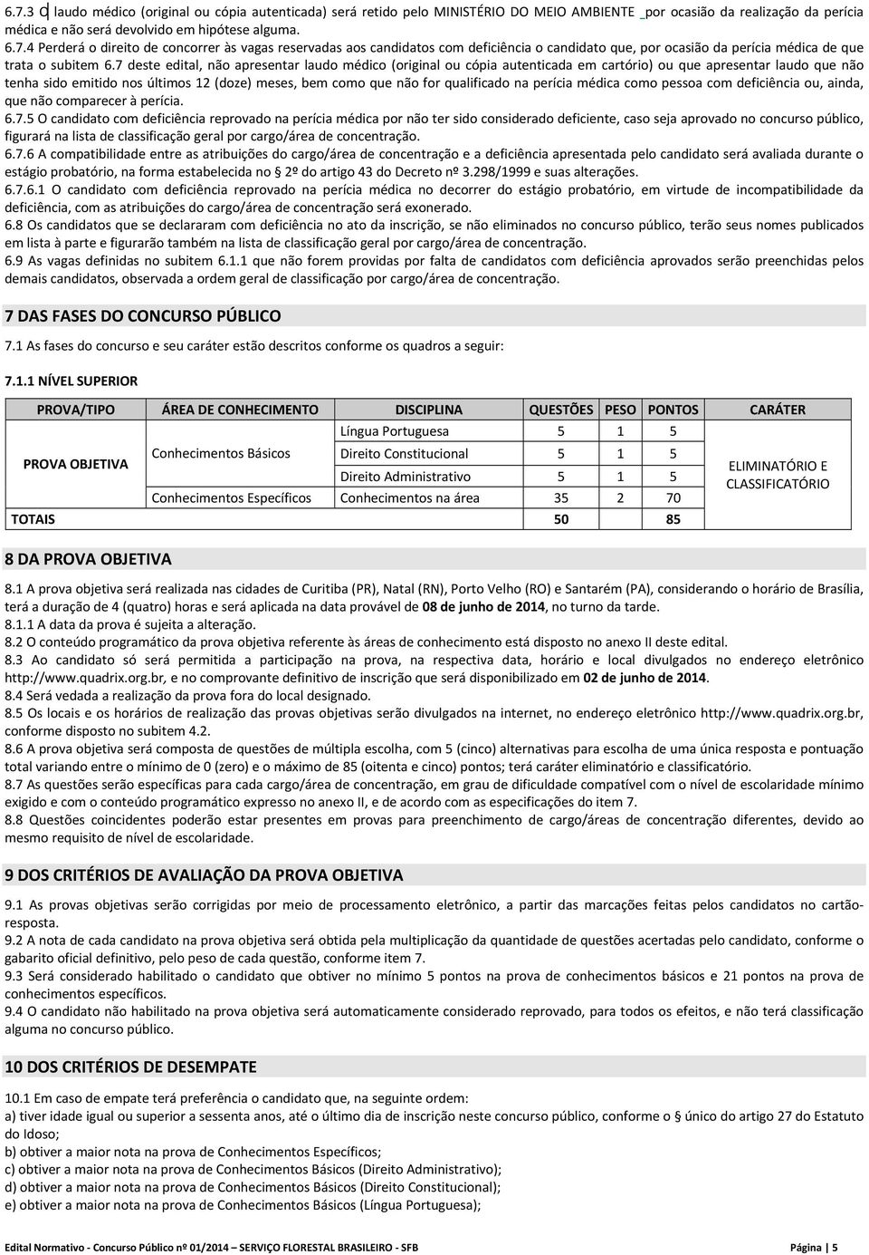 qualificado na perícia médica como pessoa com deficiência ou, ainda, que não comparecer à perícia. 6.7.