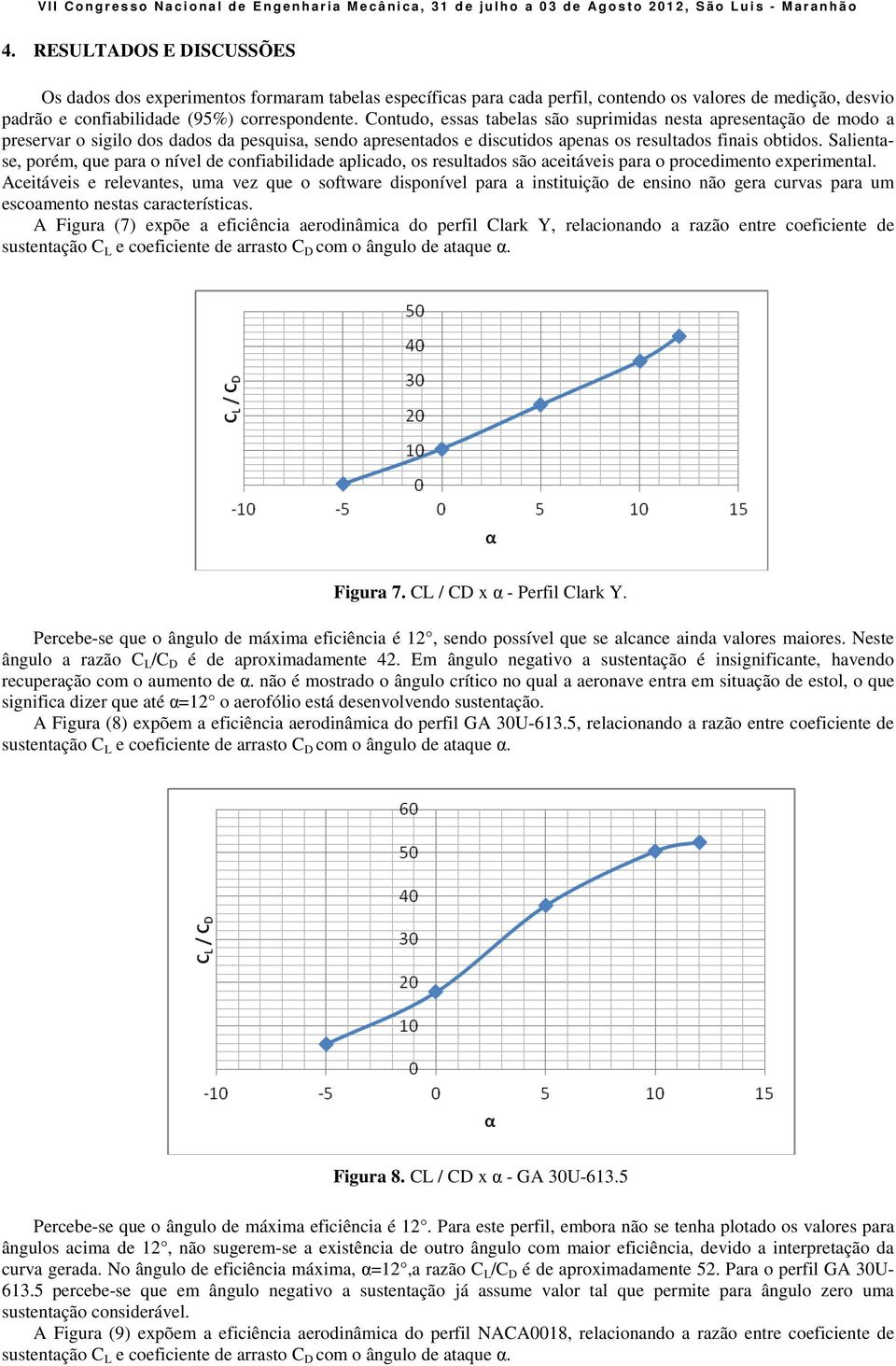 Salientase, poém, que paa o nível de confiabilidade aplicado, os esultados são aceitáveis paa o pocedimento expeimental.