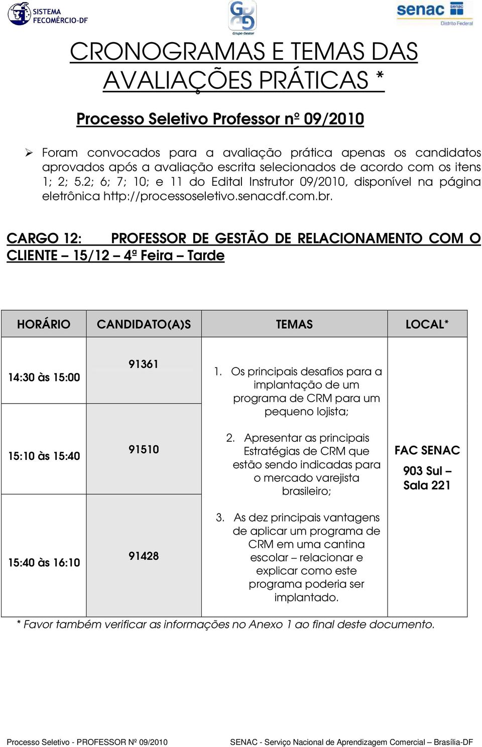 Apresentar as principais Estratégias de CRM que estão sendo indicadas para o mercado varejista brasileiro; 15:40 às 16:10