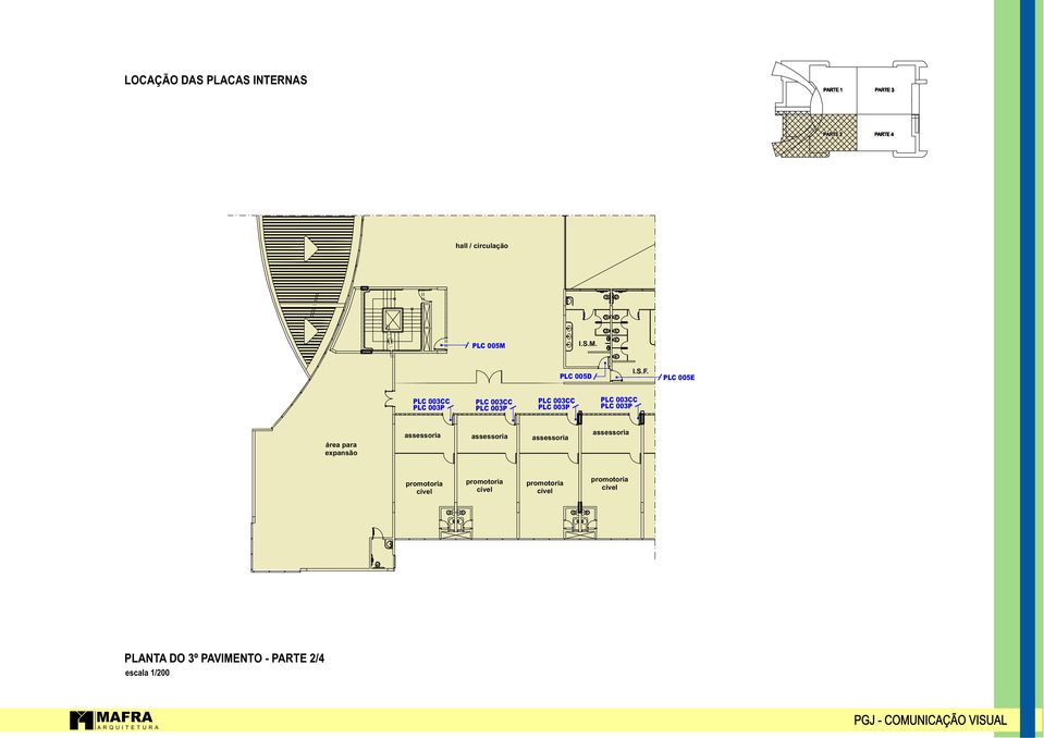 003CC área para expansão Planta do 3º Pavimento